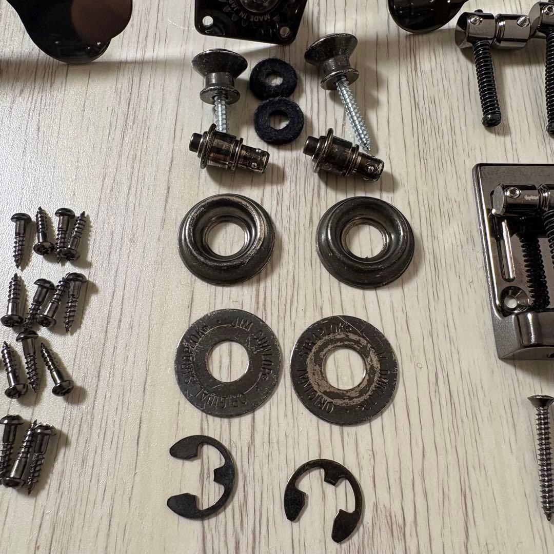 エレキベース パーツ一式 GOTOH JIM DUNLOP コスモ ブラック
