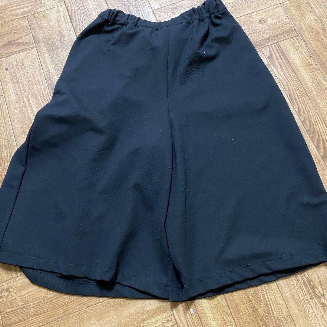 FRED PERRY Pleated Culottes 黒　キャロット　ガウチョ