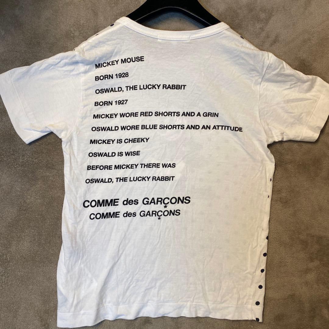コムデギャルソン オズワルド ミッキー 半袖Tシャツ ドット柄 ディズニーコラボ