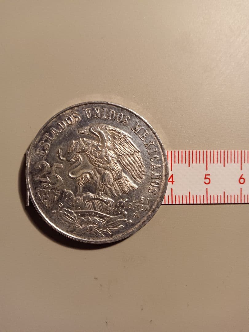 メキシコ 25ペソ銀貨 1968年 オリンピック記念 銀0.720