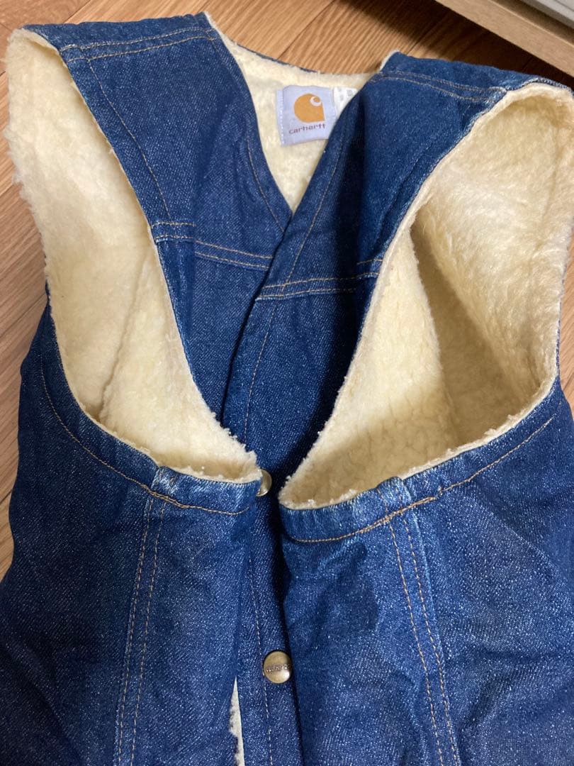 K*a様 carhartt カーハート 8SV LARGE デニムボア裏地ベスト