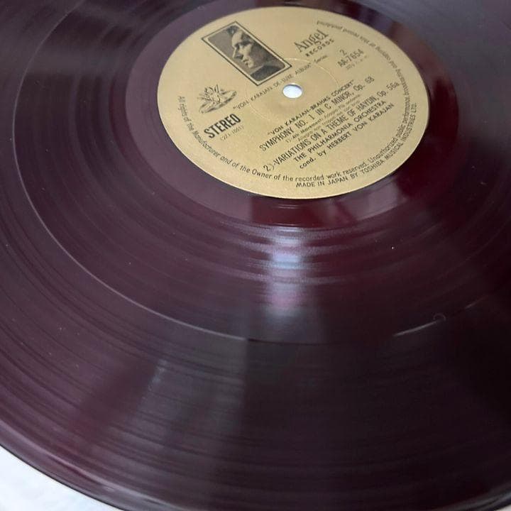 赤盤 カラヤン LPレコード ブラームス エンジェル 交響曲第1番 ハイドン