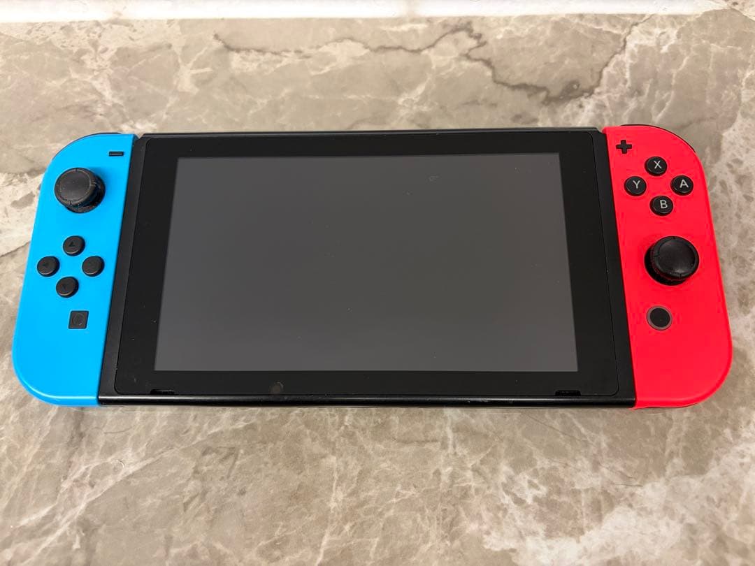 【美品】Nintendo Switch① 青/赤 本体 おまけ付