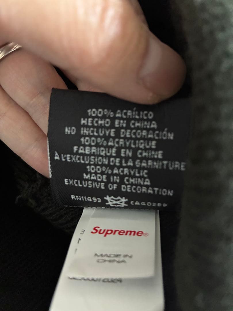 Supreme x NewEra ニット帽 ブラック