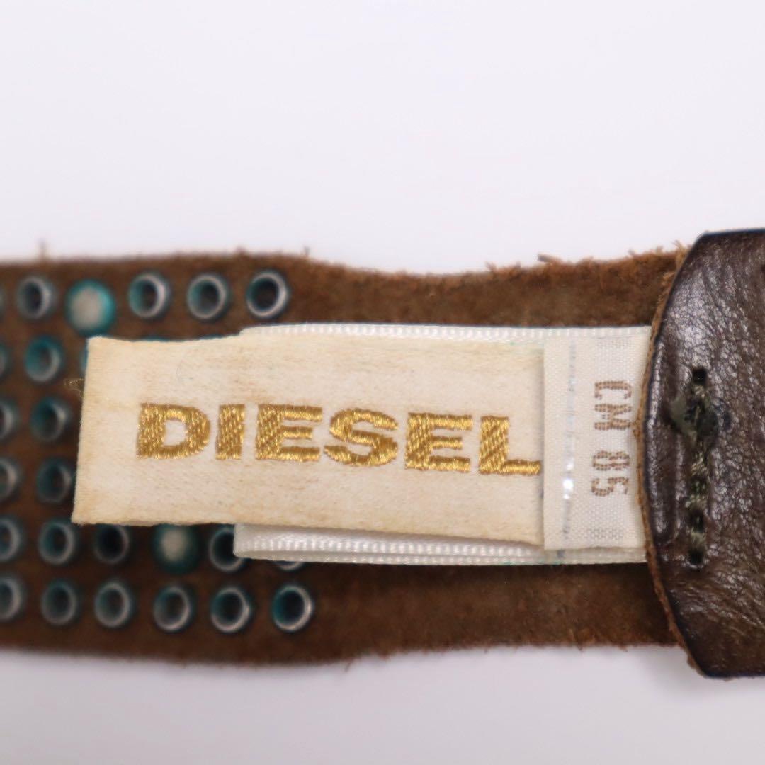 00s y2k DIESEL ディーゼル スタッズベルト パンク グランジ