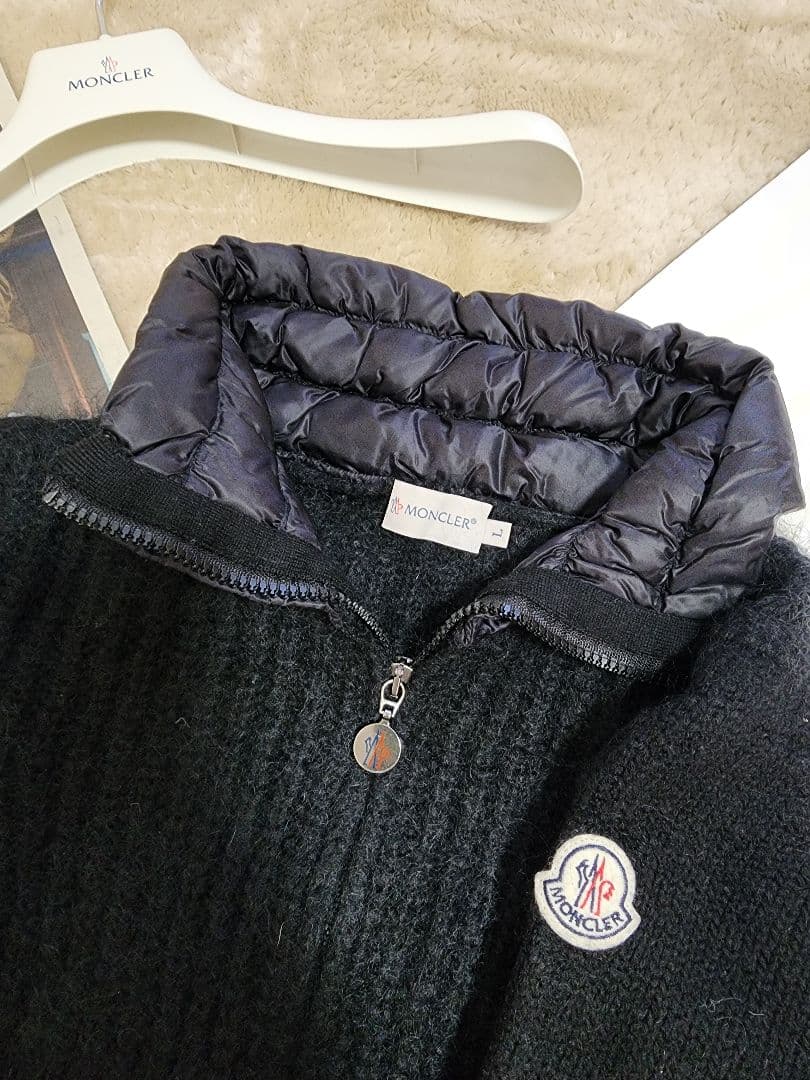 正規MONCLER　モンクレール■ライトダウンカーディガン　ブラック
