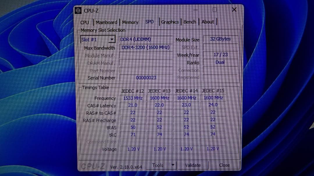 メモリー ACClamator DDR4-3200 32GB