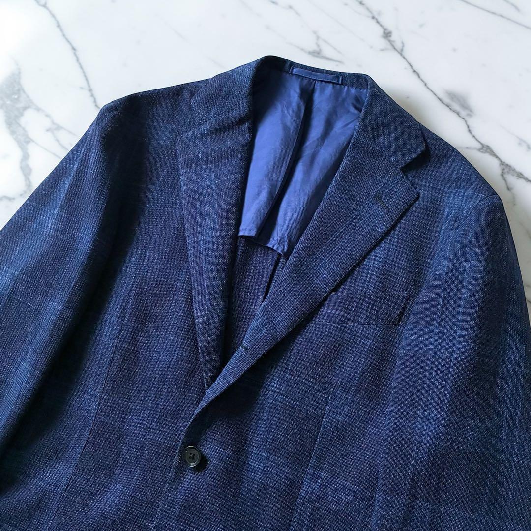 【極美品】BEAMS F ビームスエフ サマーウールツイード ジャケット50XL