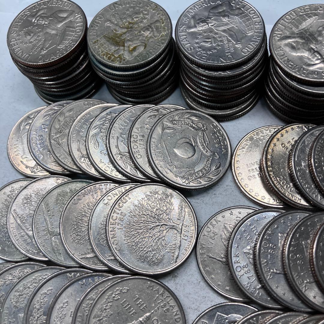 アメリカ　25セント　州　記念　まとめ　硬貨　　159