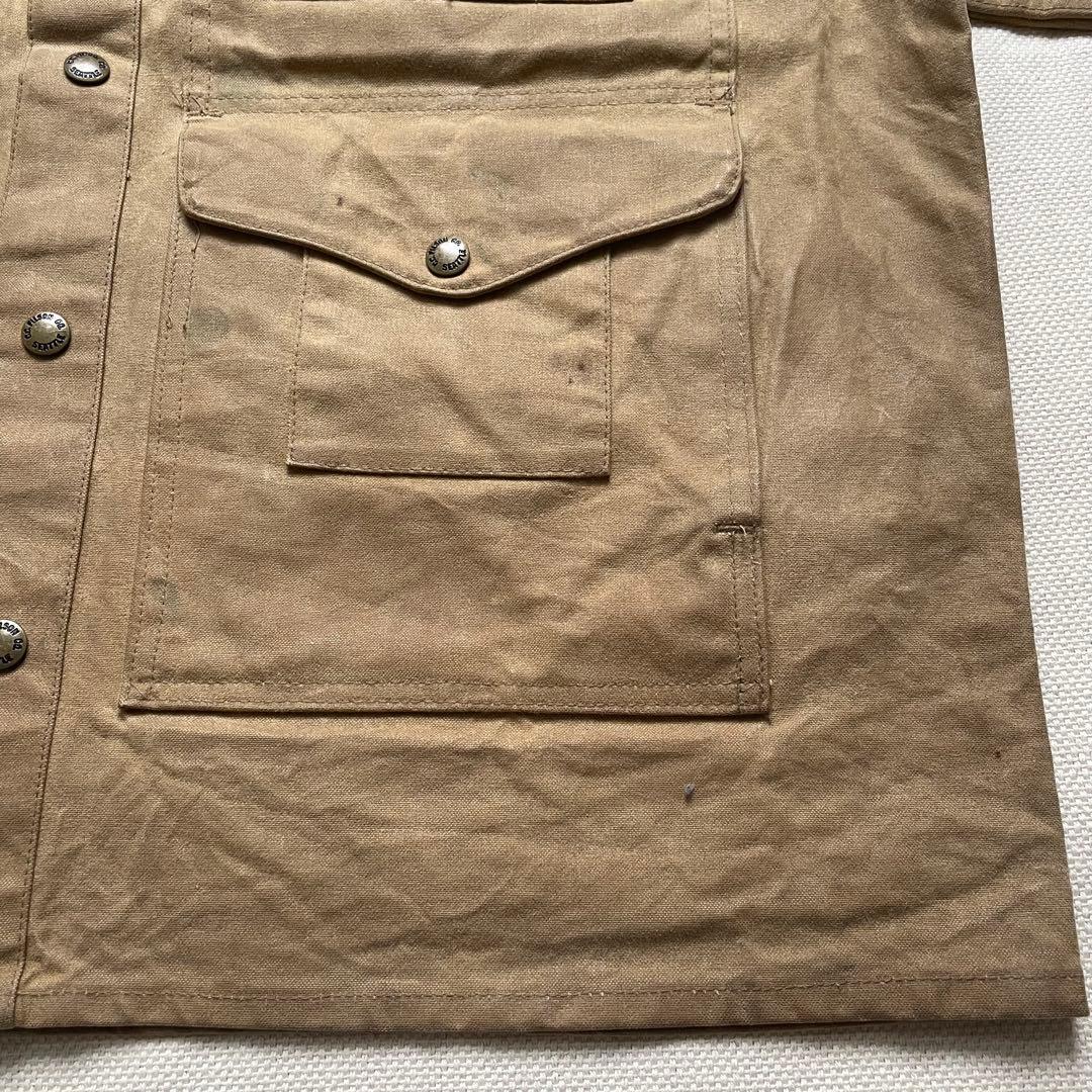 FILSON オイルティンクロス クルーザージャケット ダブルマッキーノ L