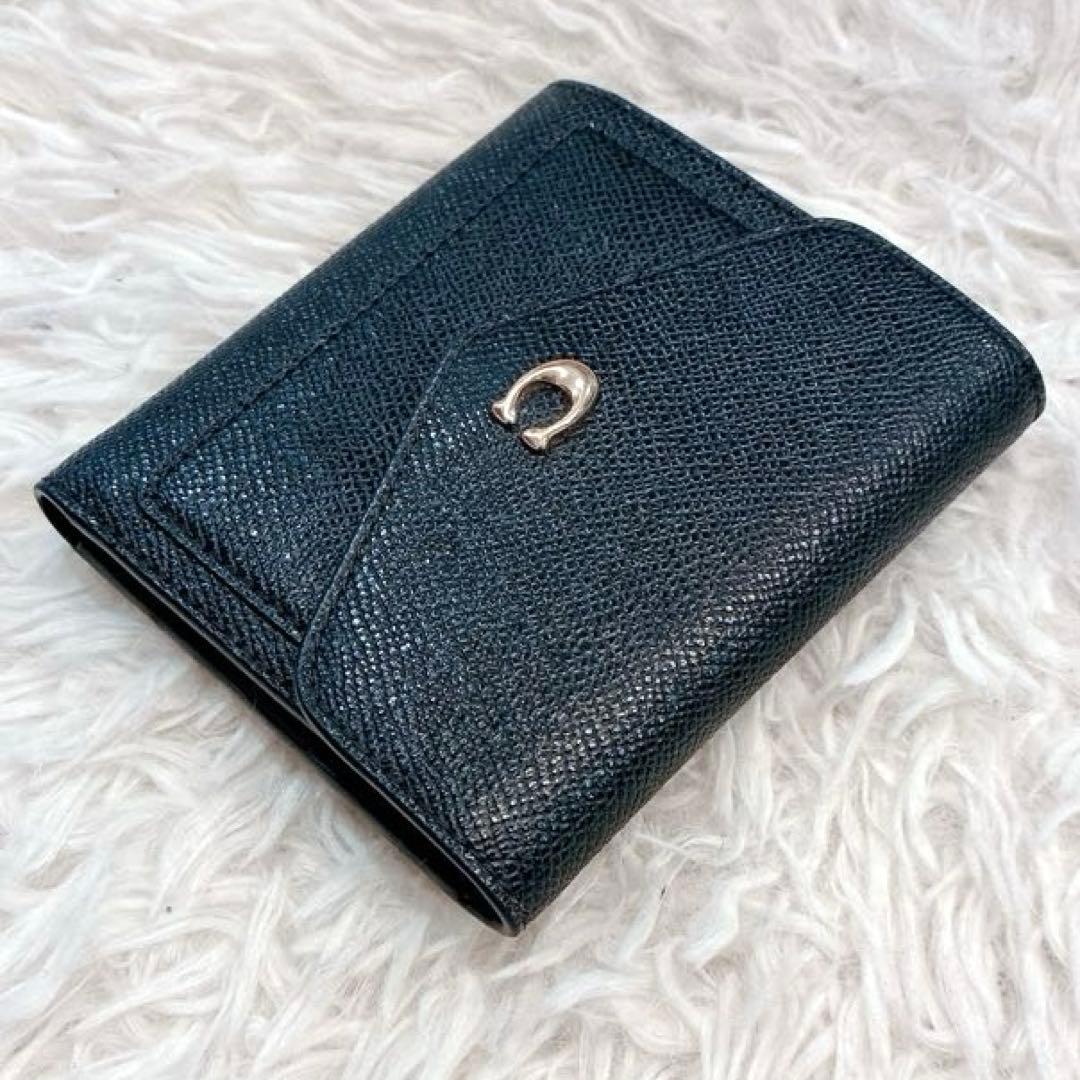 【美品】COACH 三つ折り財布　WYN SMALL WALLET 黒