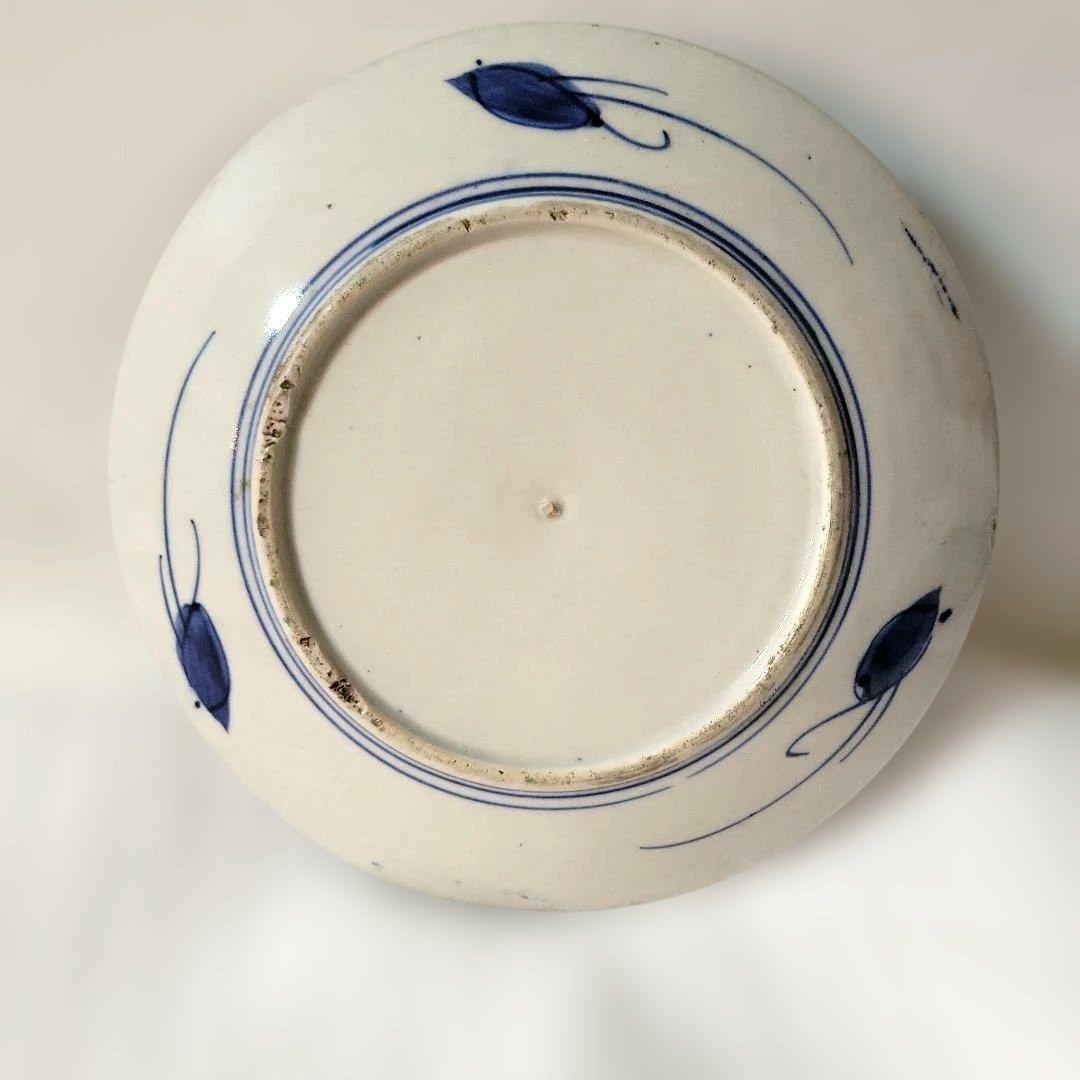 古伊万里　大皿　伝統工芸品　陶器製皿　 　約30センチ　　　K-1