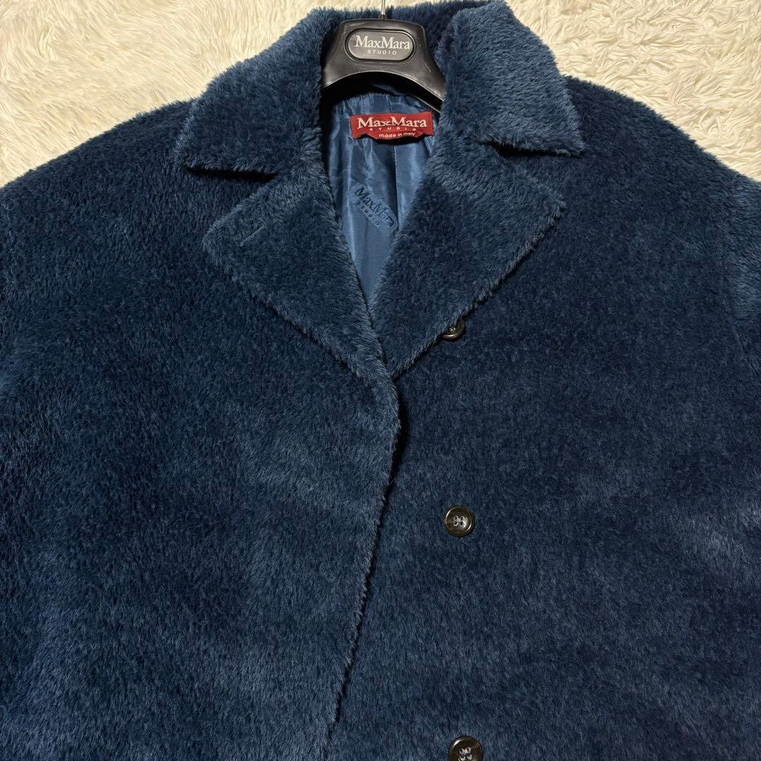 Max Mara Studio テディベア風ファーコート アルパカ 42