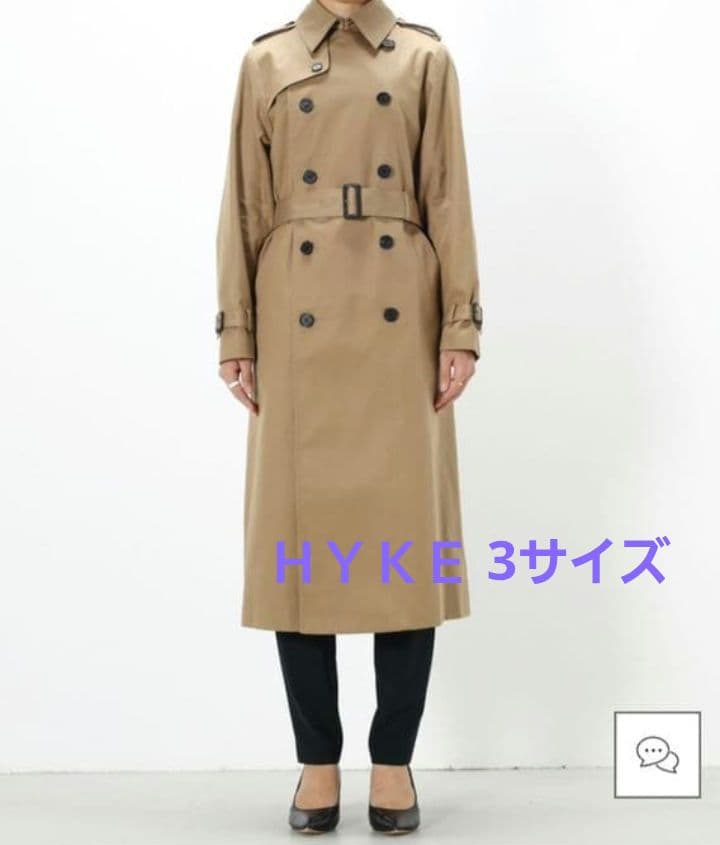 【HYKE(ハイク)】 TRENCH COAT/REGULAR FIT 3