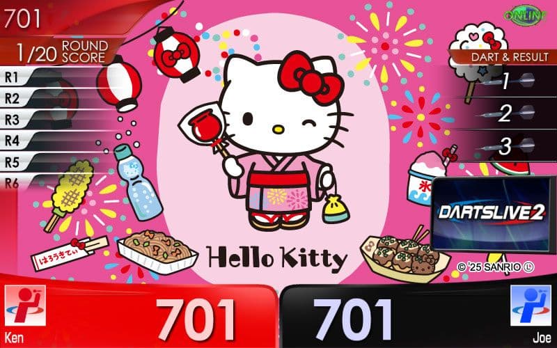 ダーツ祭り2025 会場限定 サンリオ ダーツライブカード3枚セット
