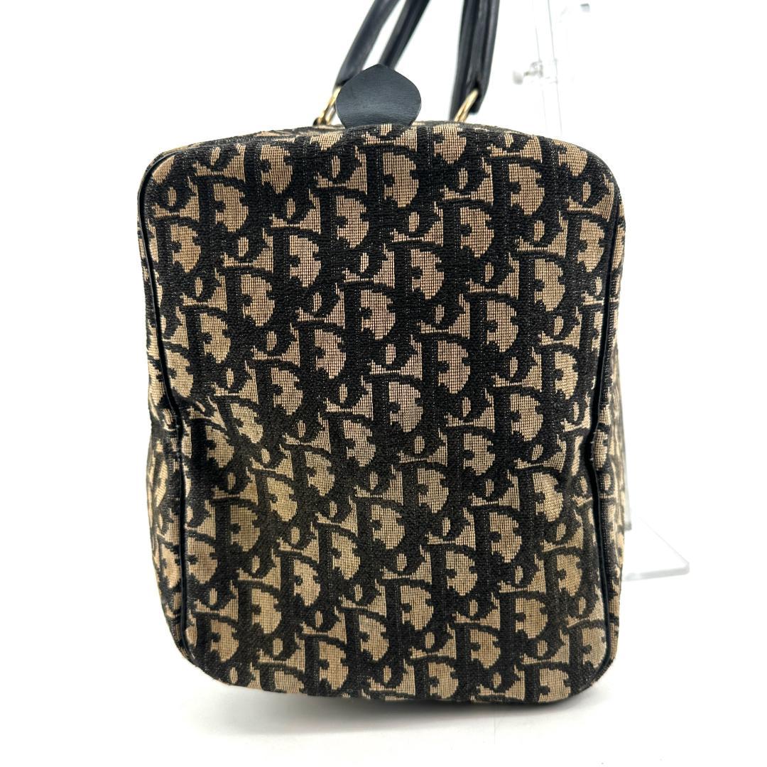 Christian Dior トロッター　総柄　キャンバス　ボストンバッグ