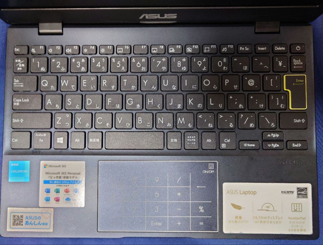 k*K様 ASUS ノートパソコン E210KA ピーコックブルー