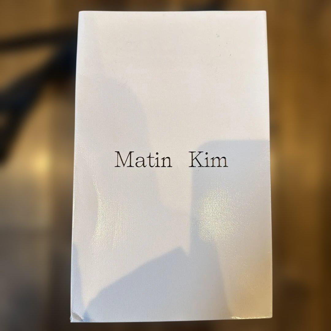 Matin Kim ブラックレザー折り財布