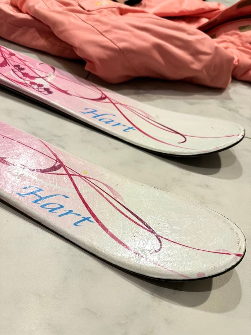 ジュニア用140cm スキー板、ブーツ、6点セット