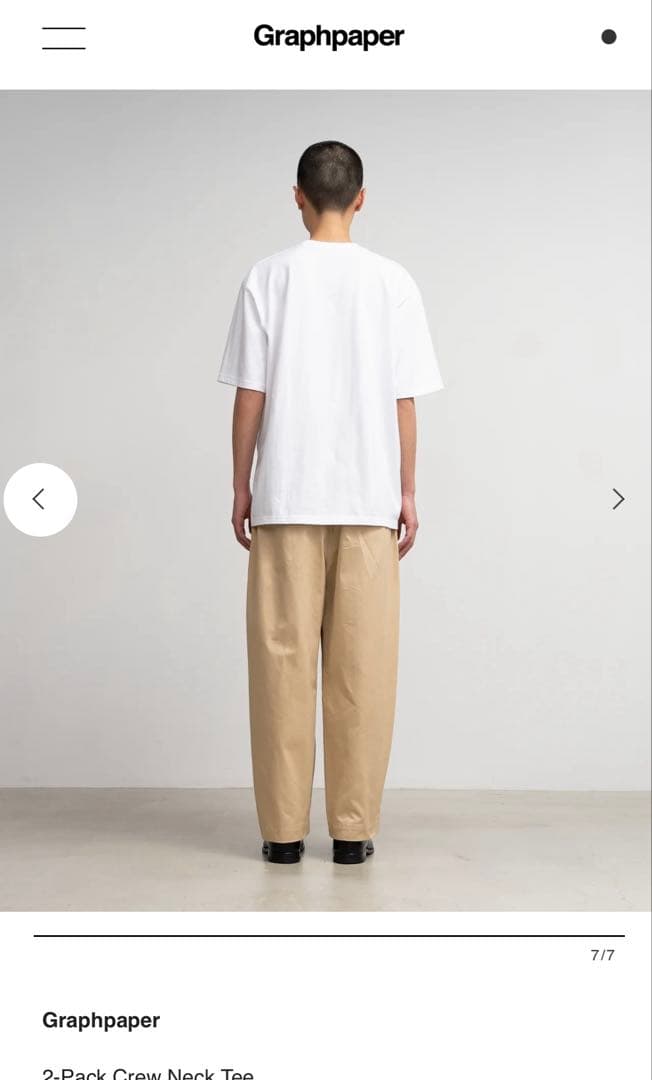 Graphpaper 2-Pack Crew Neck Tee Tシャツ