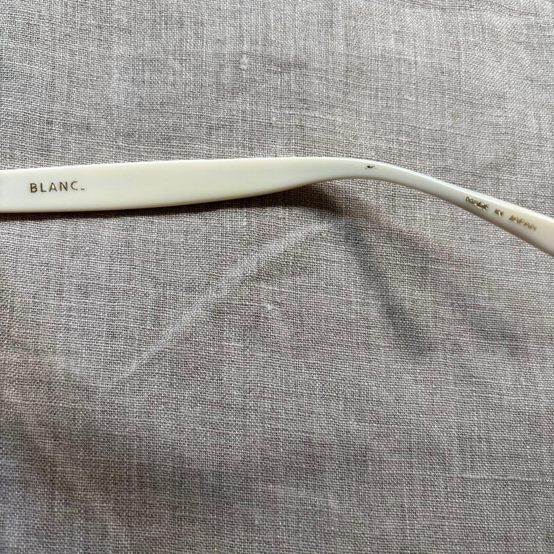 BLANC. ホワイト キャットアイサングラス