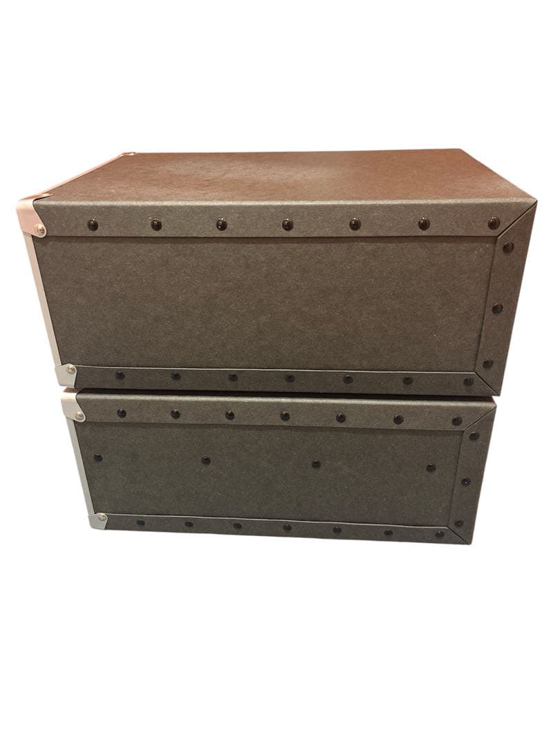 【お盆セール】MUJI無印良品 硬質パルプ引出し2個　美品②