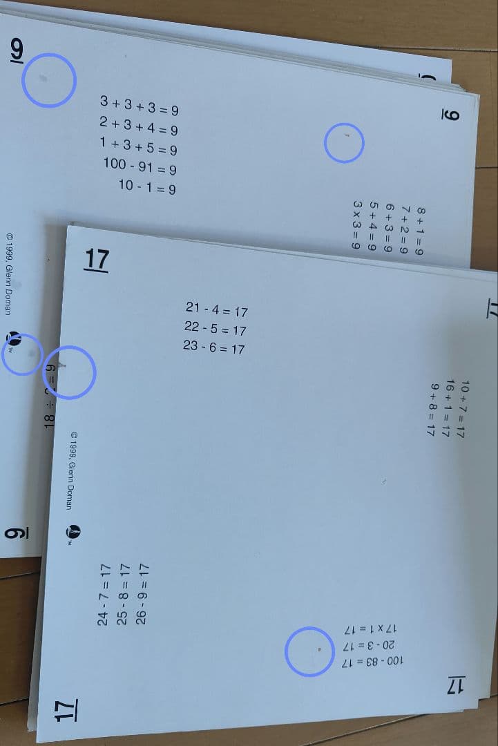 家庭保育園　ドッツカード　脳活性化訓練カードセット