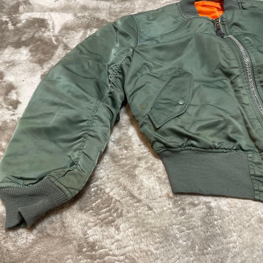 な*ー様 90's USA製 Alpha Industries MA-1 ロゴ