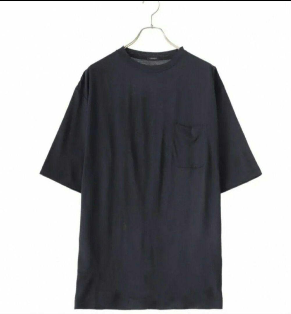 COMOLI 23SS サマーウール天竺半袖T サイズ3 ネイビー