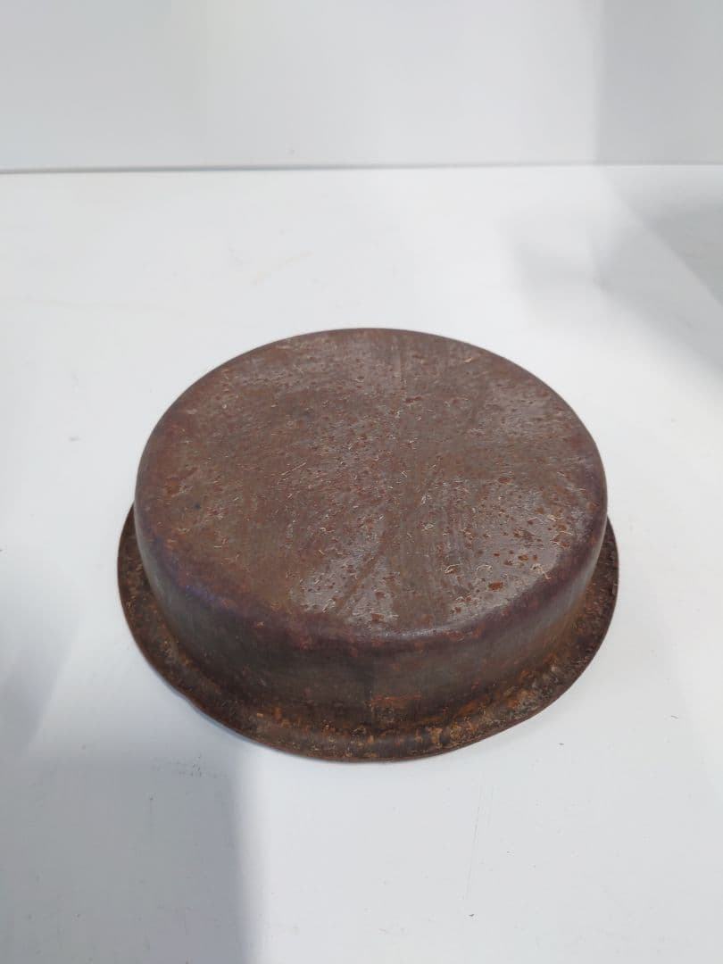 アンティーク ミルク缶 牛乳缶 金属製 茶色