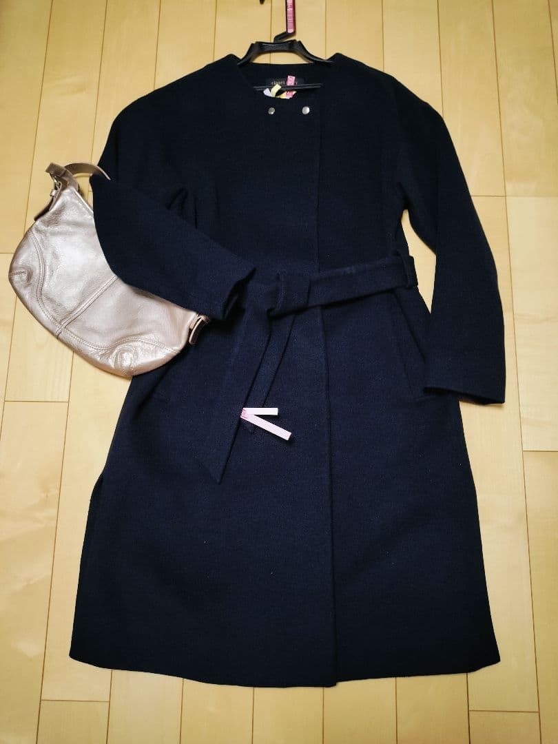 UNITED ARROWS　 ロングコート　ネイビー　紺色