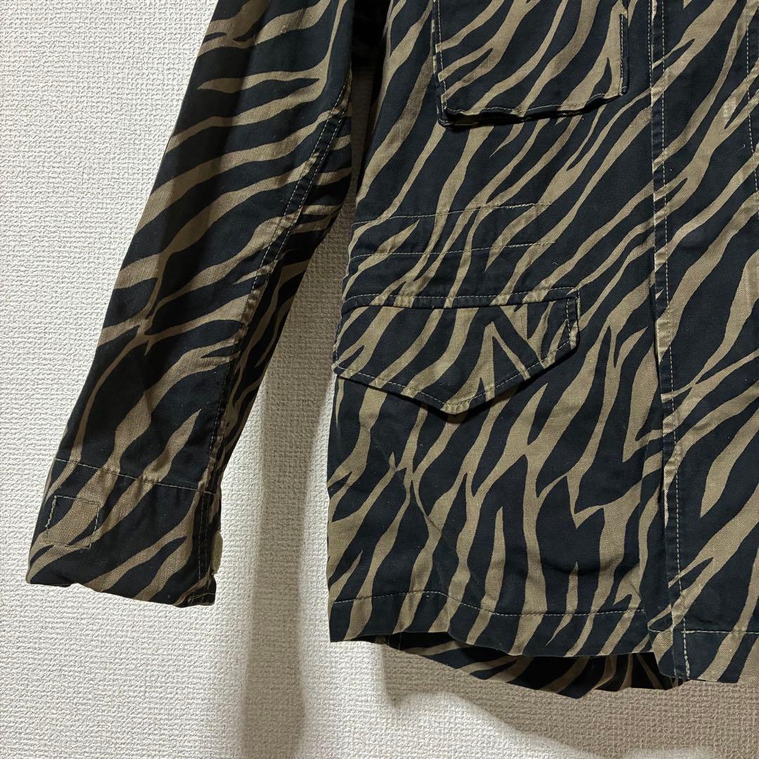 HYSTERIC GLAMOUR トラ柄ミリタリージャケット　ユニセックス