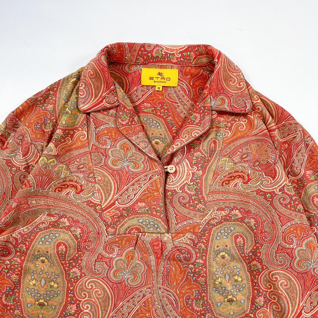 希少 ETRO ペイズリー セットアップ 総柄 パジャマ ルームウェア M