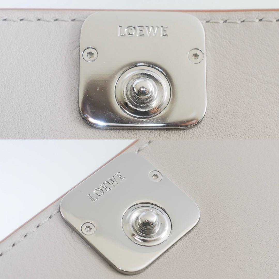 美品＊LOEWE＊アナグラム＊トライフォードウォレット＊カーフスキン＊財布