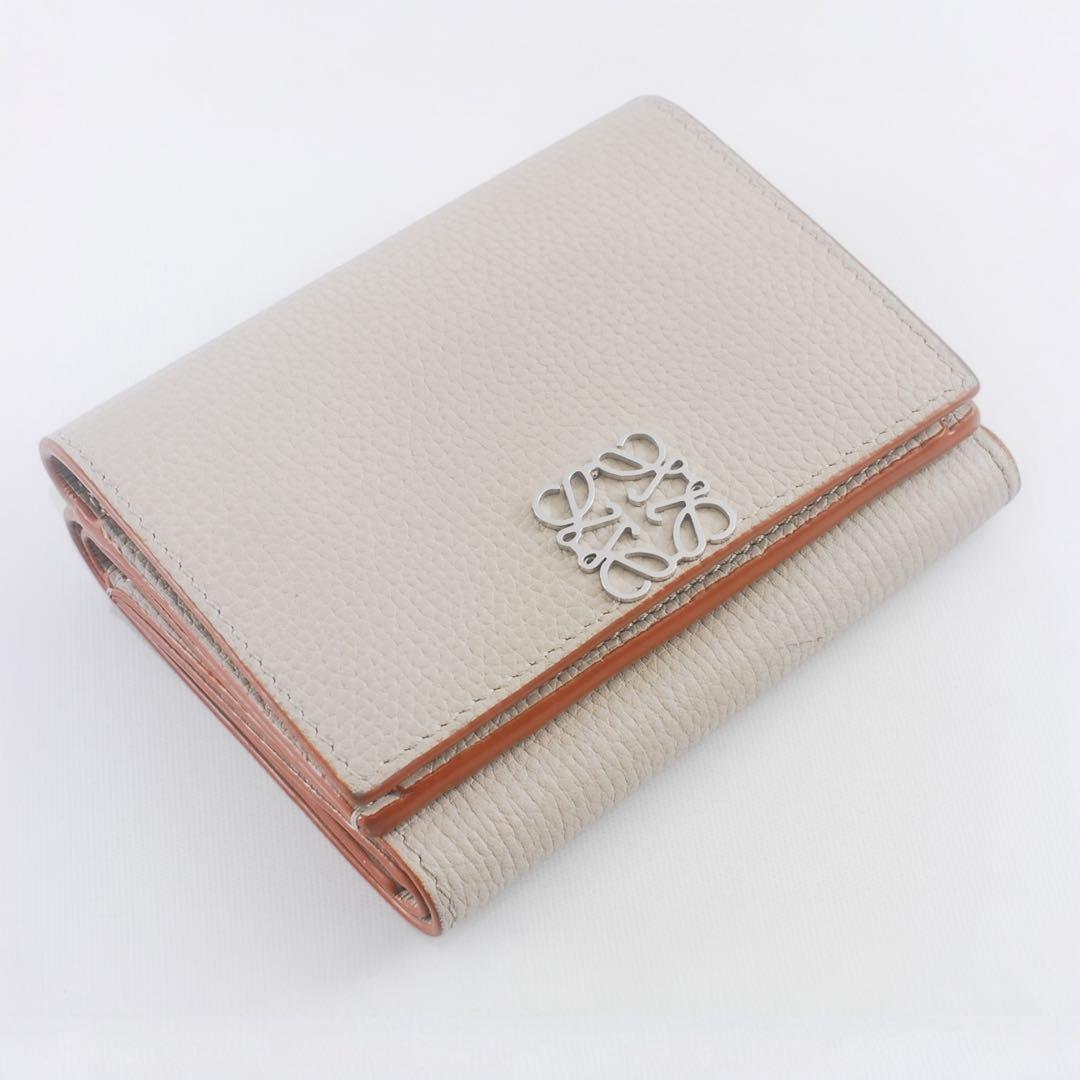 美品＊LOEWE＊アナグラム＊トライフォードウォレット＊カーフスキン＊財布