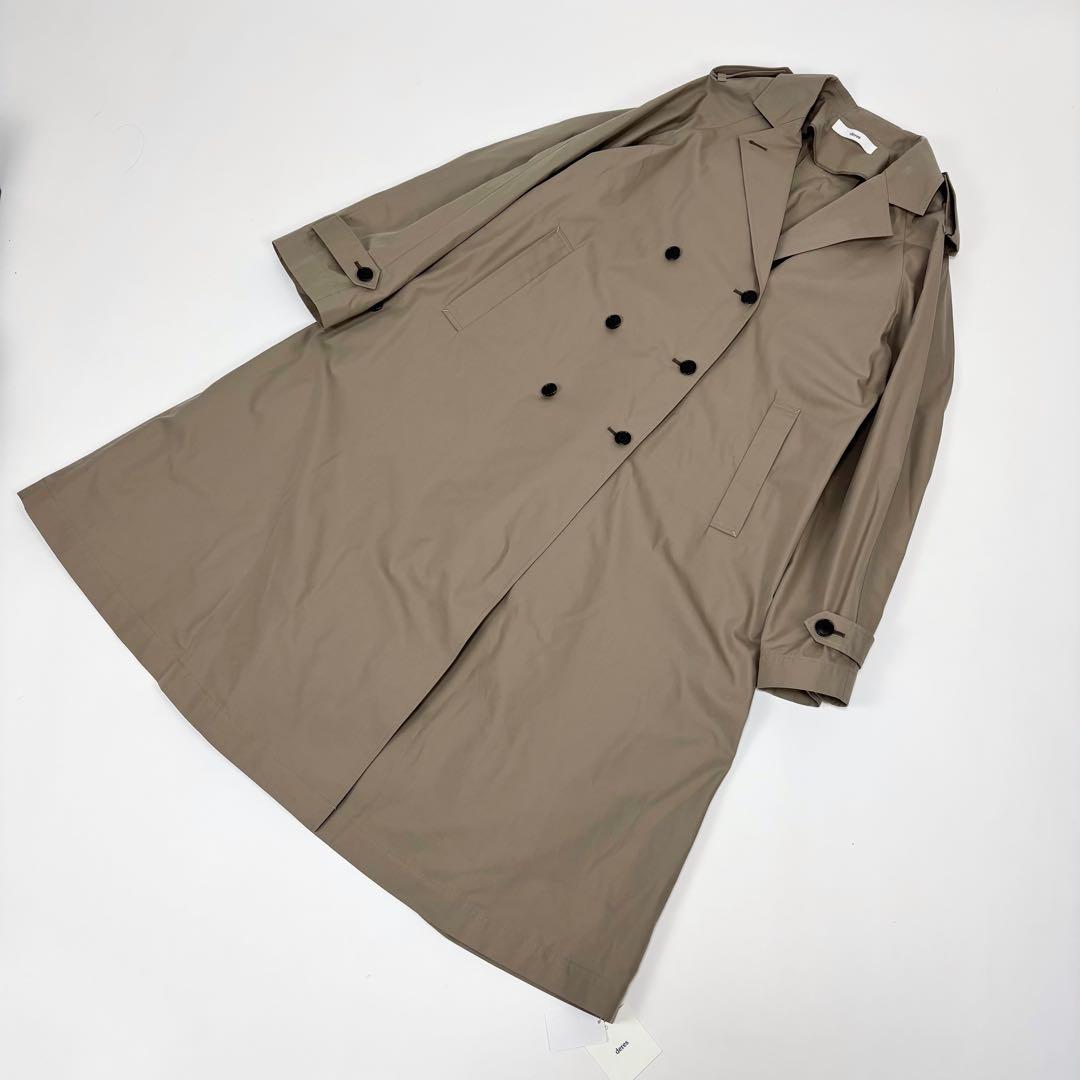 新品 deres weightlessness silk trench coat