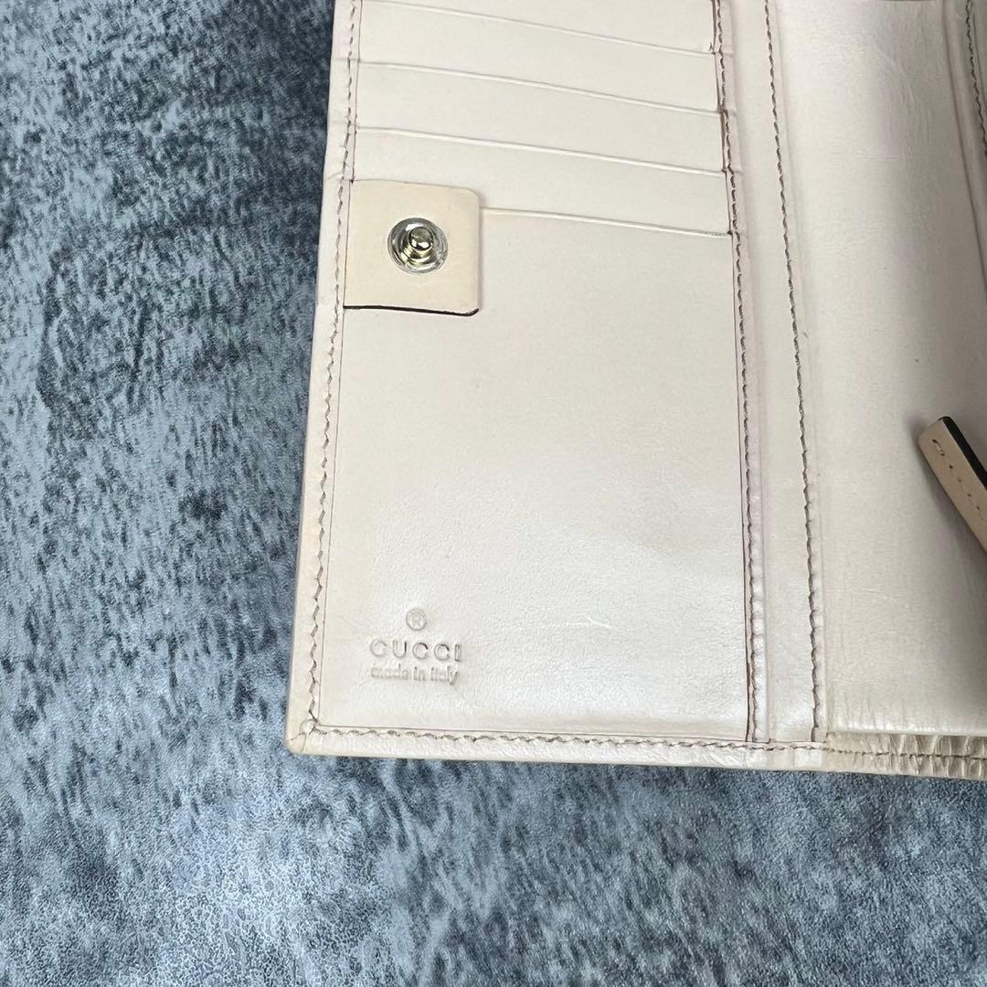 GUCCI キャンバス フラワー 二つ折り財布 花柄 コンパクト