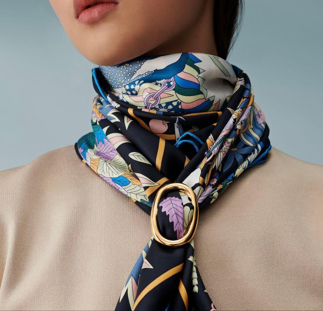 HERMES シェーヌダンクルスカーフリング　新品