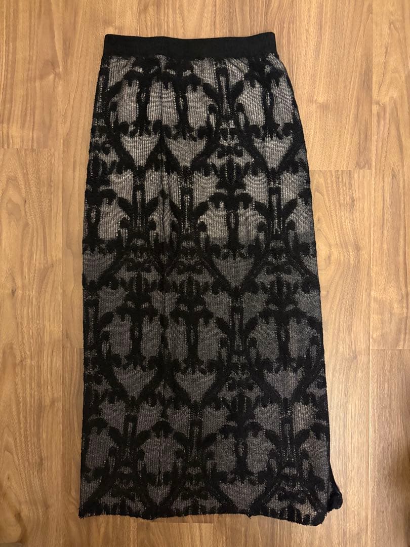スカート Ameri DAMASK KNIT JACQUARD SKIRT