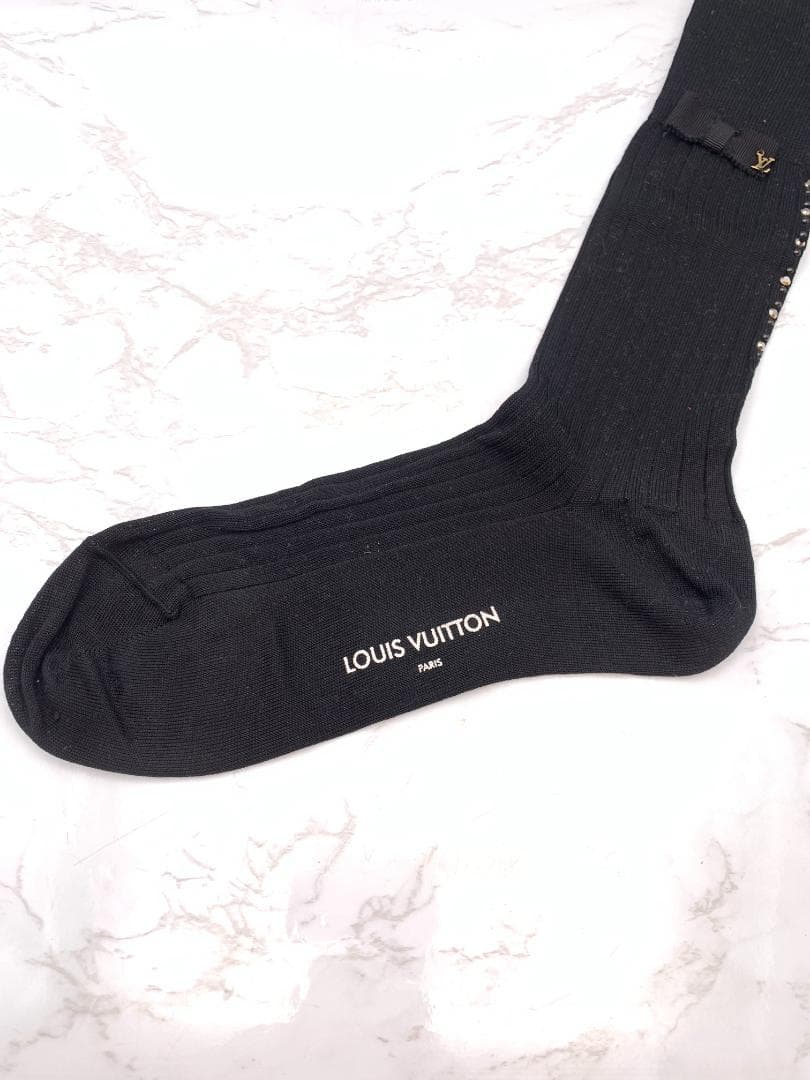 【美品】LOUIS VUITTON ソックス・LVストラス