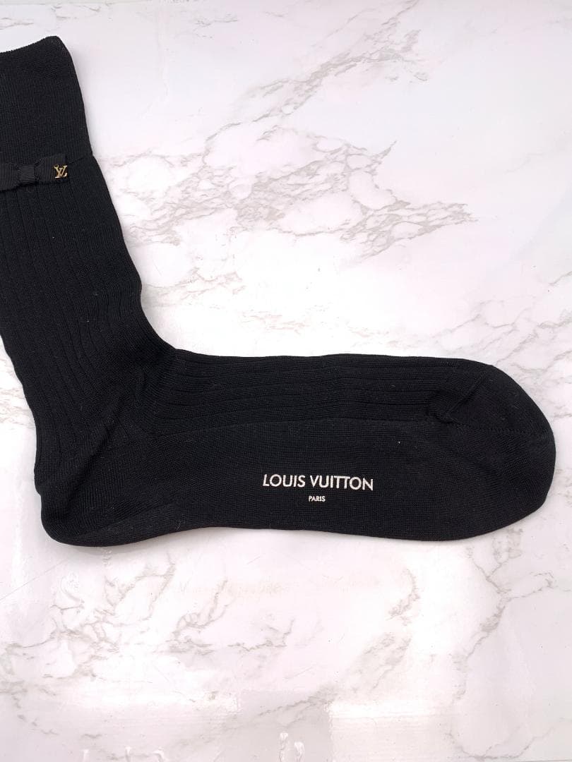 【美品】LOUIS VUITTON ソックス・LVストラス
