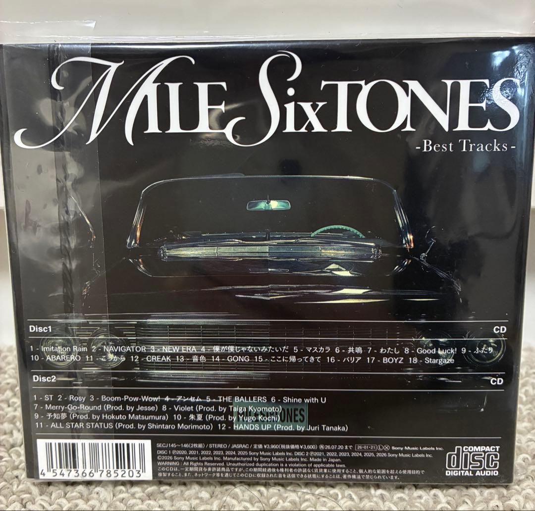 SixTONES ベストアルバムMILESixTONES 3形態 全曲セット
