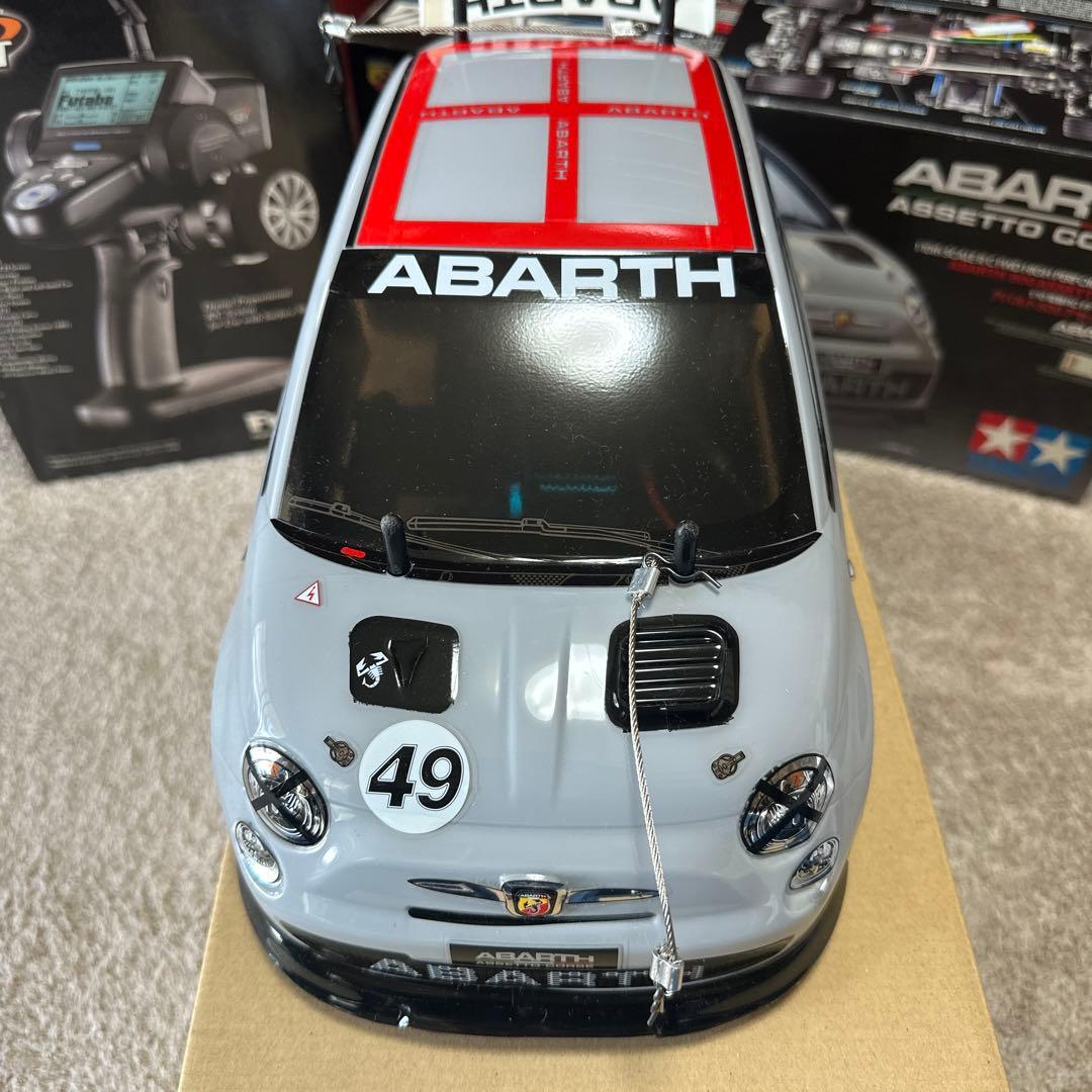 F219⭐️アバルト500⭐️ タミヤ 1/10 電動RC FF アセットコルセ