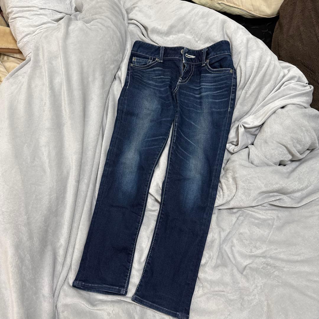 MOUSSY マウジー スキニーデニム ダークブルー インディゴ