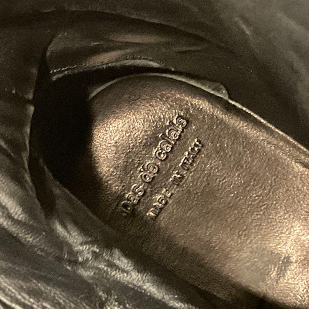 美品！pas de calais パドカレ レザー ジップ ブーツ ブラック 黒