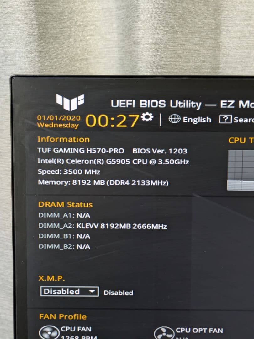 マザーボード ASUS TUF GAMING H570-PRO Celeron G5905