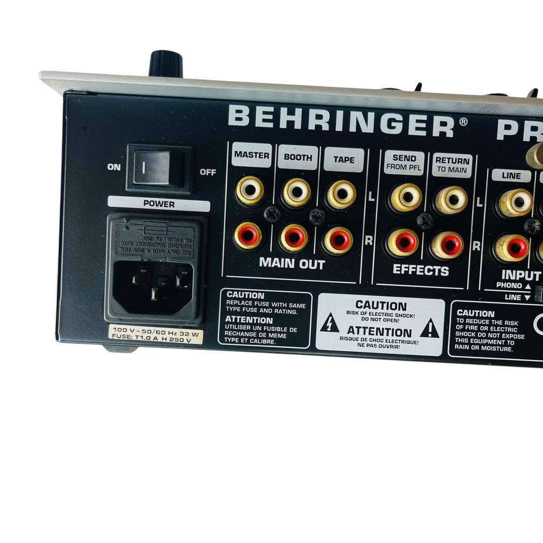 BEHRINGER DJミキサー DJX700 通電・音出し確認済み
