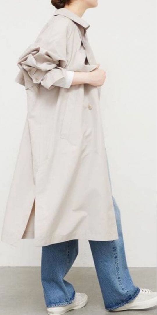 【美品】IENA PE/ポプリンオーバートレンチコート