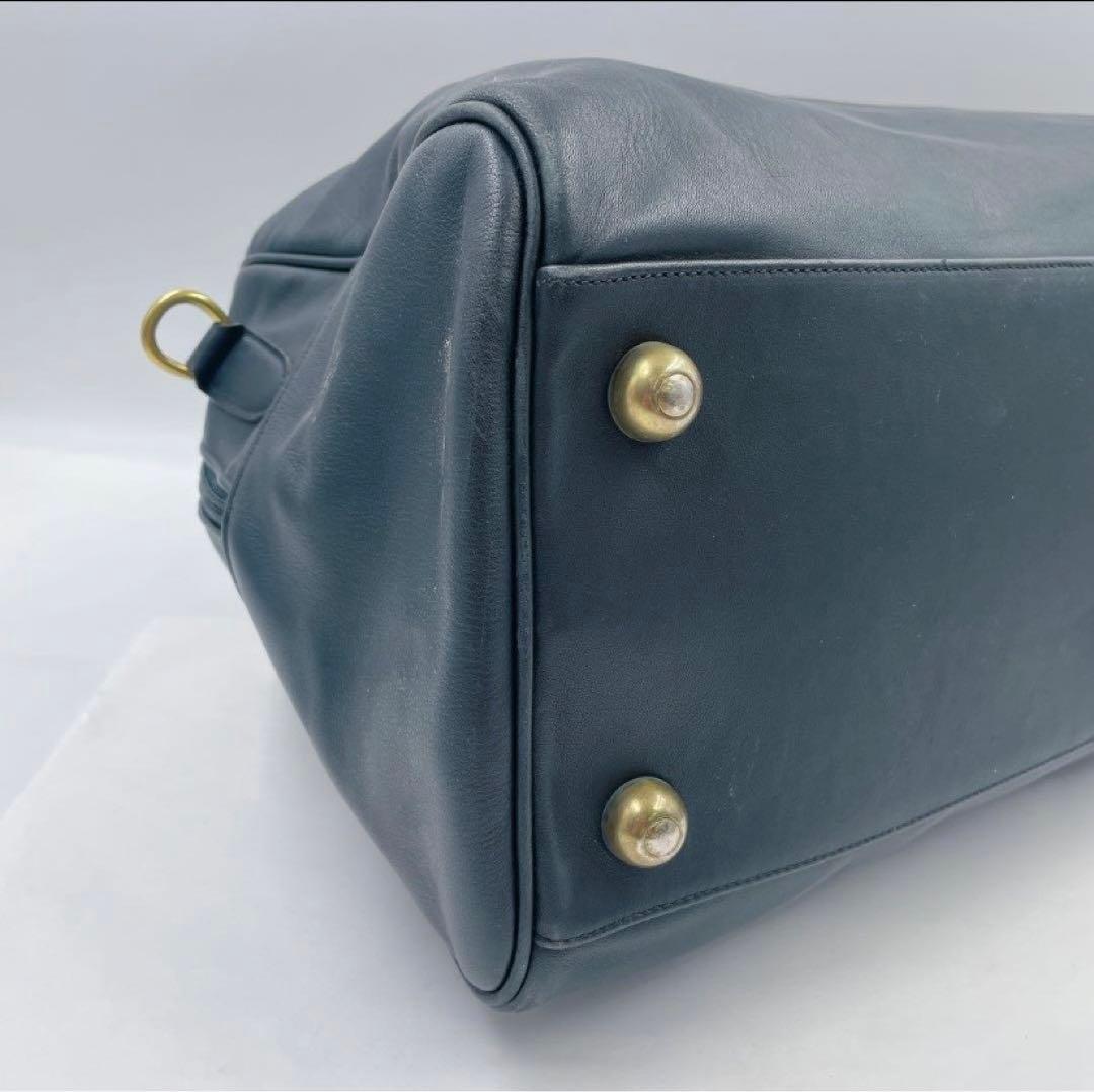9BM18 COACH コーチ ボストンバッグ レザー ブラック 黒