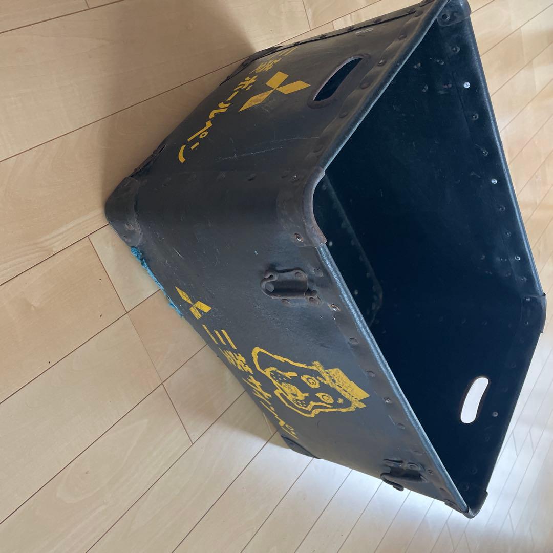 ボテ箱　三菱 無臭タフ　ボールペン サインペン 収納箱　昭和レトロ